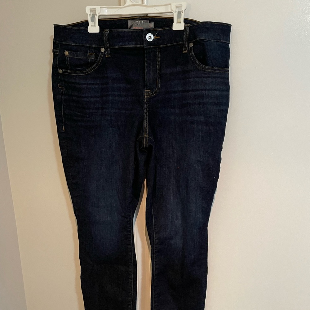 Two Pairs of Torrid Skinny Jeans Size 14.